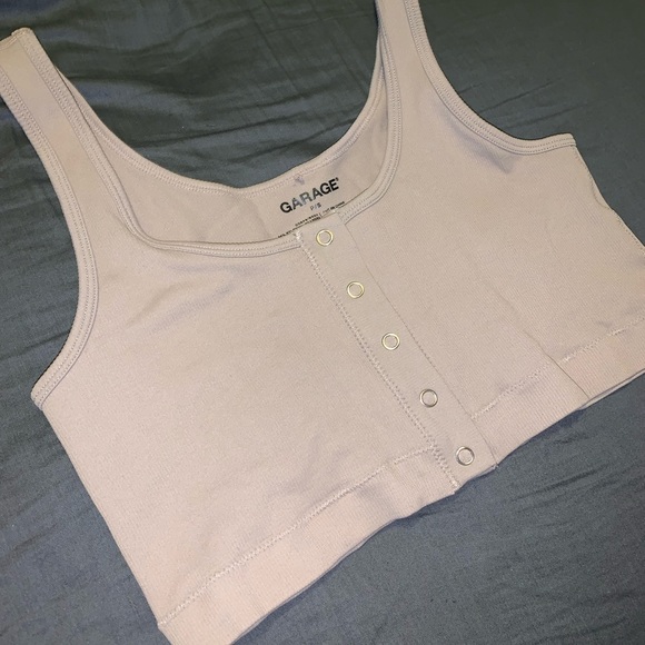 Nude garage cropped tank(never worn) - Picture 1 of 1